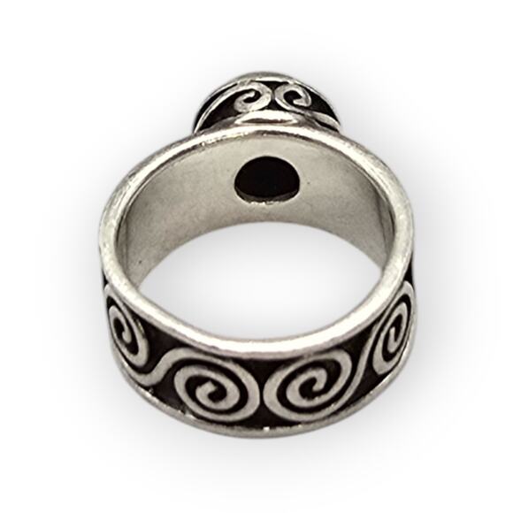 Silpada Rare Retired Sterling Silver Eternity Swirl CZ Vintage Ring – Size 7.5 - Picture 9 of 13